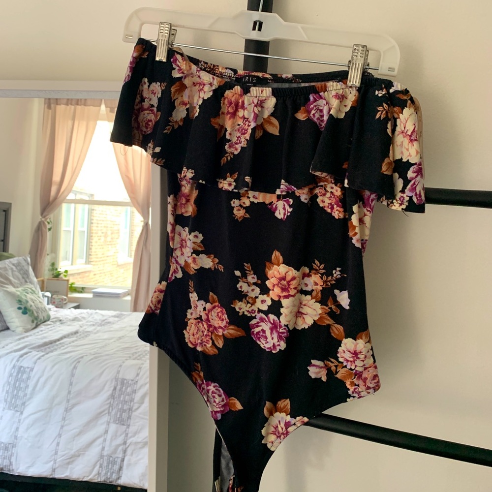 Off the shoulder floral top